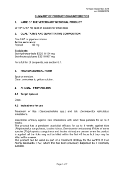 Revised: December 2016 AN: 00632/2016 SUMMARY OF