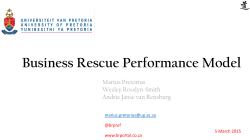 Business Rescue Performance Model
