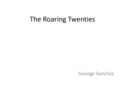 The Roaring Twenties