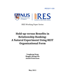 Hold-up versus Benefits in Relationship Banking