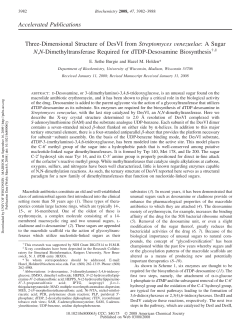 Three-Dimensional Structure of DesVI from Streptomyces venezuelae