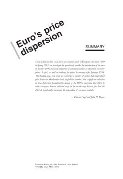 Euro`s price dispersion