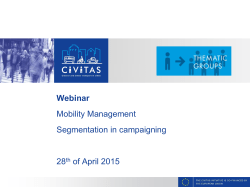 Introduction: social marketing and segmentation