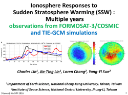Ionosphere Responses to Sudden Stratosphere Warming (SSW