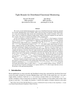 Tight Bounds for Distributed Functional Monitoring