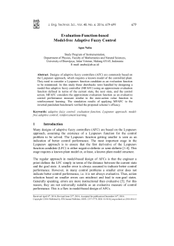 Evaluation-Function-based Model-free Adaptive Fuzzy
