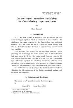 On contingent equations satisfying the Caratheodory type conditions