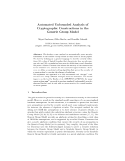 Automated Unbounded Analysis of Cryptographic Constructions in