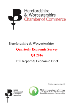 Quarterly Economic Survey Q1 2016