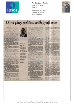 Don`t play politics with graft war