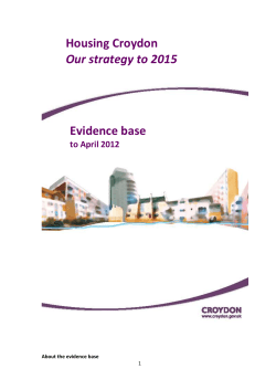 Housing strategy evidence base to April 2012 FINAL