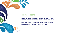 Become a Better Leader - Association of Proposal Management