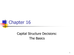Capital Structure, PowerPoint Show