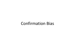 Cognitive Biases II