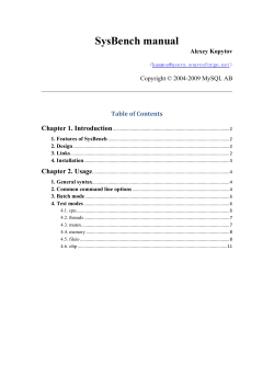 SysBench manual