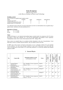 List of courses taken by - alumnus.alumni.caltech.edu
