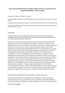 Using a Bayesian Belief Network to Integrate Ecology, Economics