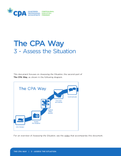The CPA WAy | 3 - Assess The siTuATion