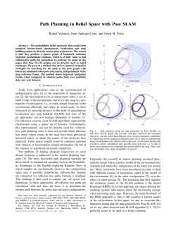 Path Planning in Belief Space with Pose SLAM