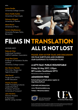 A LET`S TALK PUBLIC ROUNDTABLE Friday 26 May 2017, 1.30pm