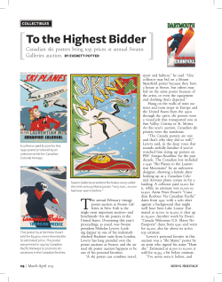 to the Highest bidder