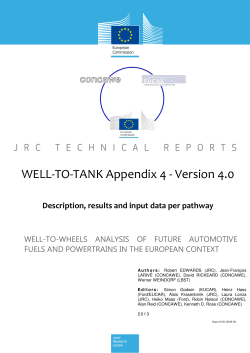 WELL-TO-TANK Appendix 4 - Version 4.0