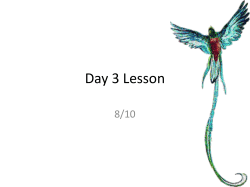 Day 3 Lesson
