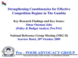 Participatory Budget Process 2006