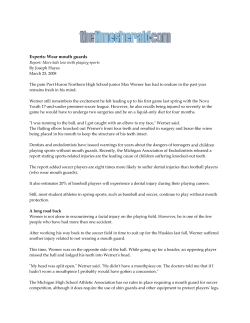 Experts: Wear mouth guards - American Association of Endodontists