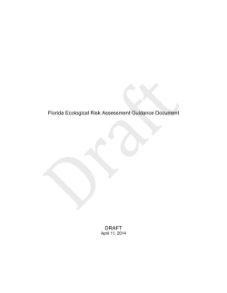 Ecological Risk Assessment Guidance