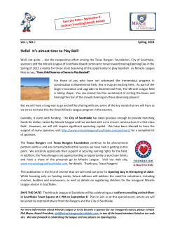 Hello! It`s almost time to Play Ball!