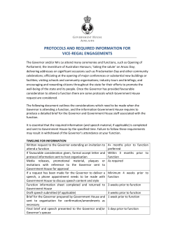 protocols and required information for vice