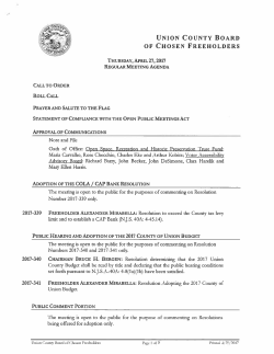 union county board of chosen freeholders