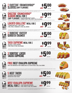 500 $500 - Taco Bell Canada