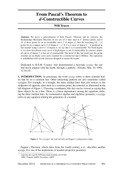 From Pascal`s Theorem to d-Constructible Curves