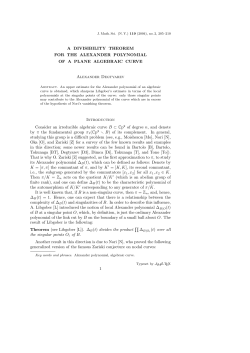 A DIVISIBILITY THEOREM FOR THE ALEXANDER POLYNOMIAL