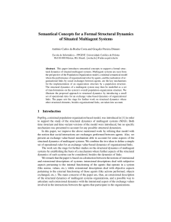 Semantical Concepts for a Formal Structural Dynamics of Situated