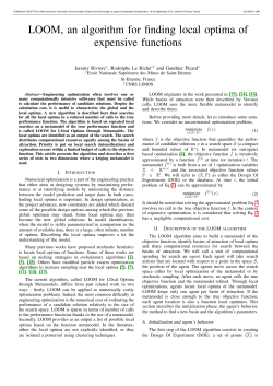 LOOM, an algorithm for finding local optima of expensive functions