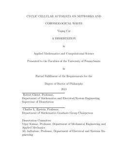 Cyclic Cellular Automata on Networks and Cohomological Waves