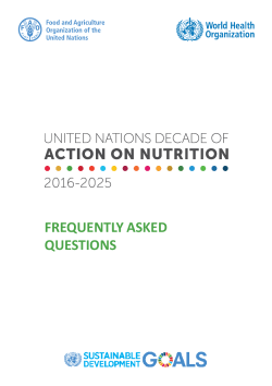 United Nations Decade of Action on Nutrition 2016-2025