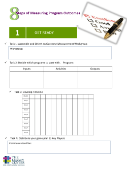 Outcomes Training Handouts - United Way of Midland County