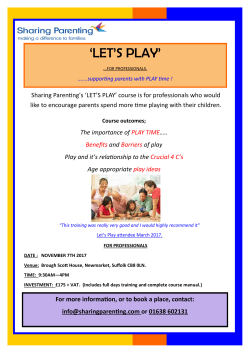 Let`s Play - Sharing parenting