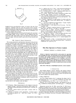 Min-Max Operators in Texture Analysis - CS