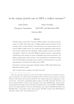 Is the output growth rate in NIPA a welfare measure?