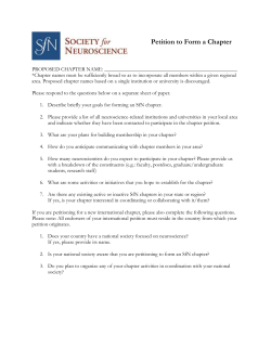 Chapter Petition Form