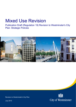 Mixed Use Revision - Westminster City Council