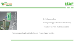 TPDDL`s Smart Grid Journey&hellip; - India Smart Grid Week 2016