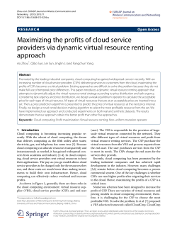 Maximizing the profits of cloud service providers via dynamic virtual