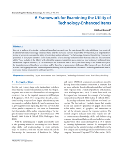 A Framework for Examining the Utility of Technology