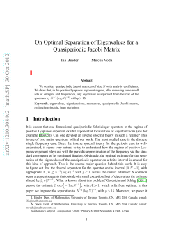 On Optimal Separation of Eigenvalues for a Quasiperiodic